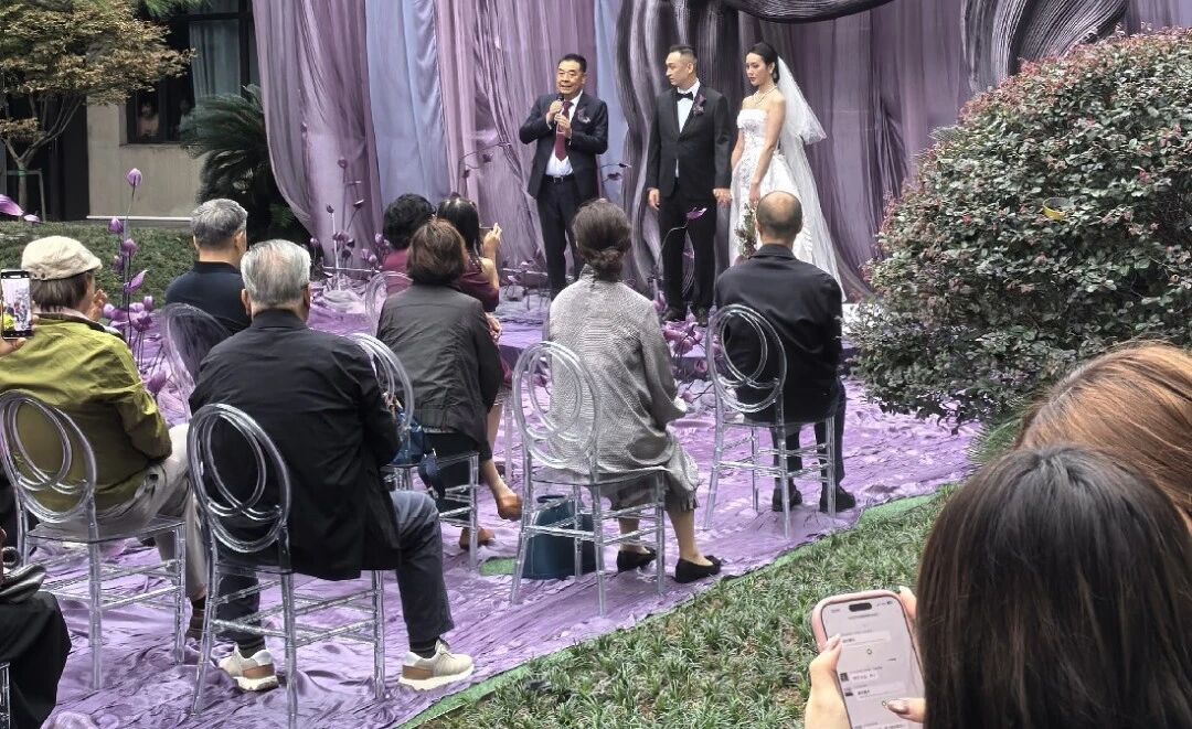 又一场时尚婚礼在云栖兰亭举行